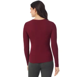 Stretch Rib Long Sleeve Henley