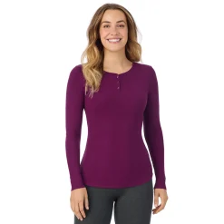 Stretch Rib Long Sleeve Henley