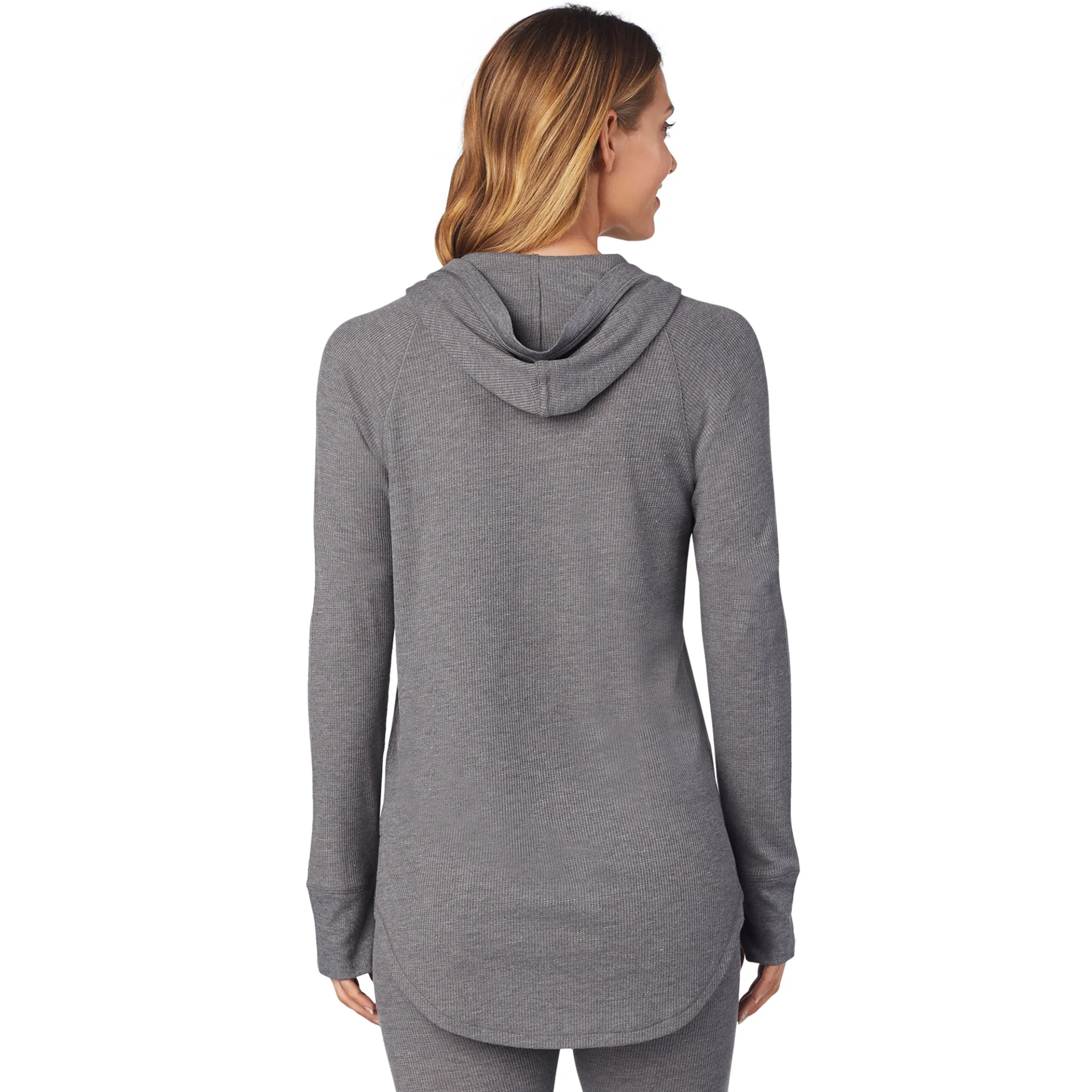 Stretch Thermal Long Sleeve Hoodie Tunic