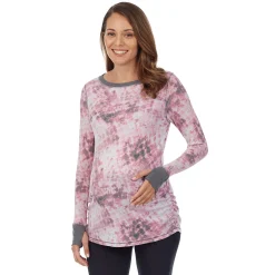 Stretch Thermal Maternity Long Sleeve Ballet Neck Top