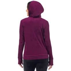 Stretch Velour Full Zip Hoodie