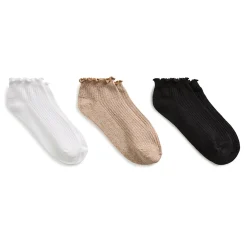 Thermal Stitch / Lettuce Welt Low Cut Sock 3 Pack