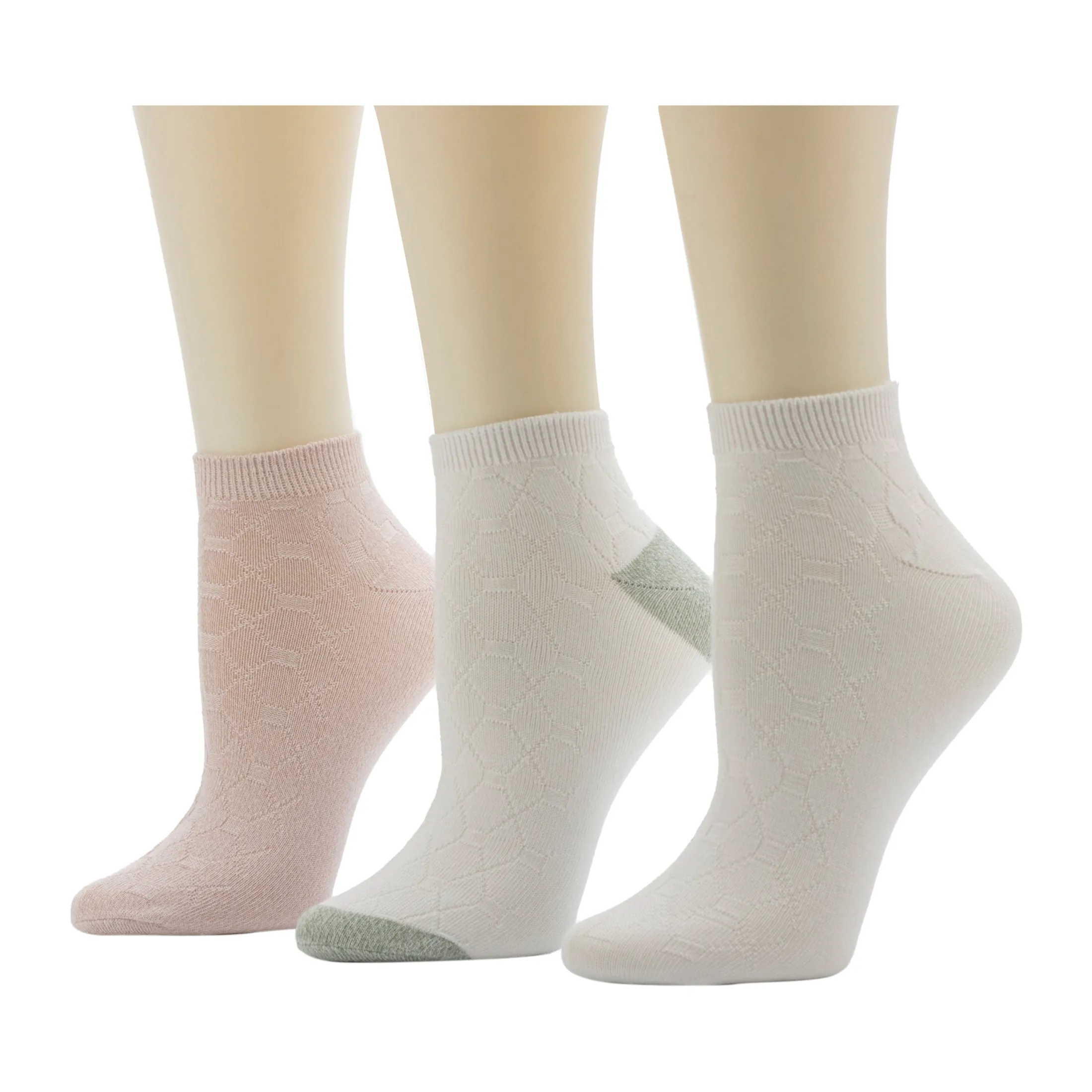Twist Tile Textured Low Cut Sock 3-Pack