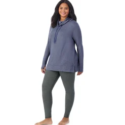Ultra Cozy Long Sleeve Cowl Neck Tunic PLUS