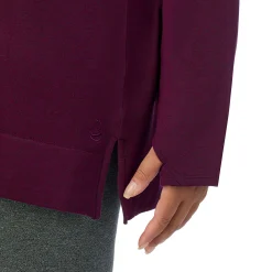 Ultra Cozy Long Sleeve Cowl Neck Tunic PLUS