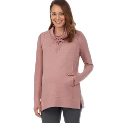 Ultra Cozy Maternity Long Sleeve Funnel Neck Tunic