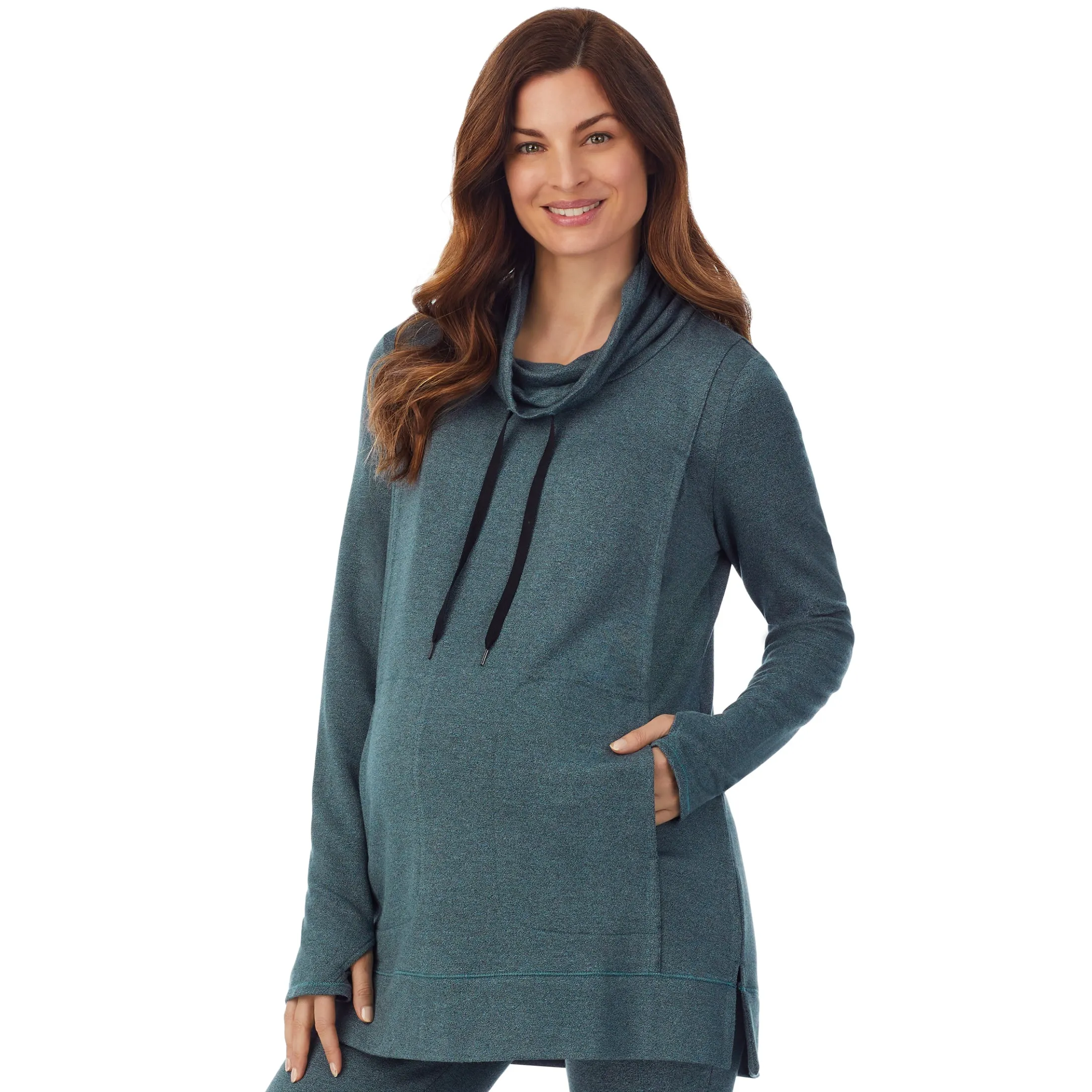 Ultra Cozy Maternity Long Sleeve Funnel Neck Tunic
