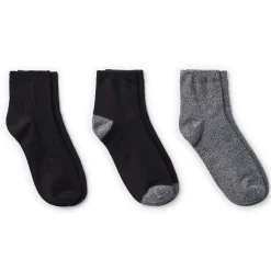 Vertical Texture Anklet Sock 3 Pack