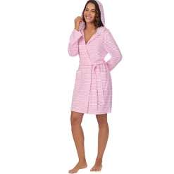 Vintage Terry Wrap Robe with Hood