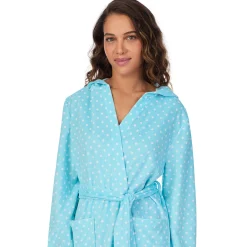 Vintage Terry Wrap Robe with Hood