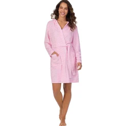 Vintage Terry Wrap Robe with Hood