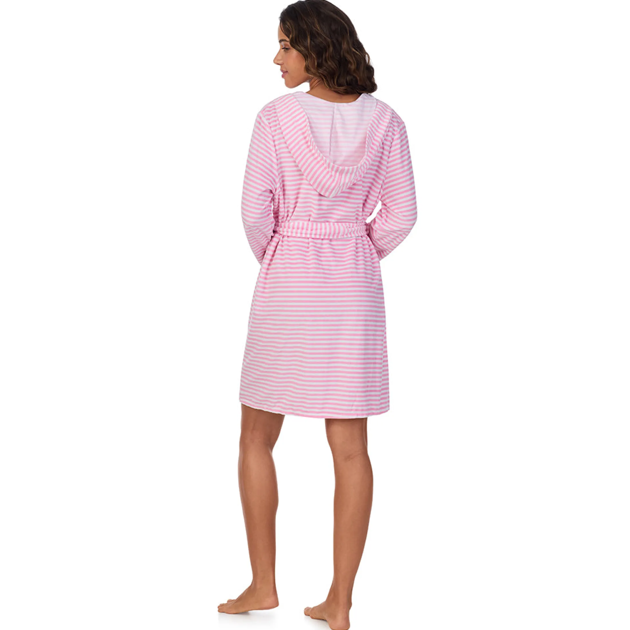 Vintage Terry Wrap Robe with Hood