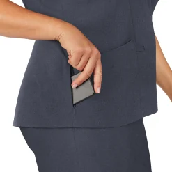 Womens Scrub V-Neck Top with Side Pockets PLUS