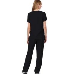 Womens Scrub V-Neck Top with Chest Pocket